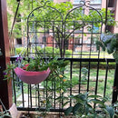2 Pack Metal Garden Trellis 86.7" H Garden Fence Rustproof Trellis for Climbing Plants Support Roses Flower Outdoor Lawn, Black 7.2 FT Tall by GreenHaven Gardens