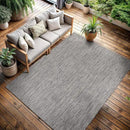 CAMILSON Outdoor Rug 5x7 Modern Area Rugs for Indoor and Outdoor Patios and Porches - Waterproof, Washable, Non-Shedding, Easy-to-Clean Outside Carpet (5 x 7, Solid - Silver Gray) by CozyNest Decor