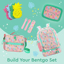 Bentgo Kids 2-in-1 Backpack & Insulated Lunch Bag - Durable 16” Backpack & Lunch Container in Unique Prints for School & Travel - Water Resistant, Padded & Large Compartments (Tropical) by TinyTreasures Baby Boutique