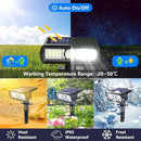Toodour Solar Spot Light Outdoor, 6 Pack Solar Lights Outdoor with 2 Modes, Waterproof Solar Powered Flood Lights Landscape Lighting for Yard Garden Home Pathway Walkway Outdoor Decor - Cool White by GreenHaven Gardens