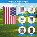 10 Pack Garden Flag Stand with Flag Stoppers and Clips, Black Powder Coated Weather Proof Garden Flag Pole Holder for Outdoor Garden Flag (Classic Style, 15.2 x 33.1 Inch) by GreenHaven Gardens