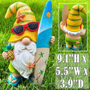 Mood Lab Garden Gnome - Surfer Gnome Figurine - 9.1 Inch Tall Funny Lawn Statue - for Outdoor & House Decor by GreenHaven Gardens