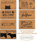 Jute Doormat 30x17 Inch, Jute Entryway Rug, Braided Doormat, Natural Woven Welcome Mat by CozyNest Decor