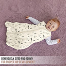 Mama Cheetah Baby Sleep Sack 0.5 TOG, Organic Cotton Baby Wearable Blanket with Two-Way Zipper, Swaddle Transition Baby Sleeping Bag for Newborn Infant Toddler Boy Girl, 6-12 Months by TinyTreasures Baby Boutique