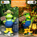 Frog Garden Statue with Solar Light, Gardener Frog Decoration with Solar Lantern Light for Home, Outdoor, Garden, Patio and Yard Decor, Best Gifts for Mom/Grandma, Grandma's Garden by GreenHaven Gardens