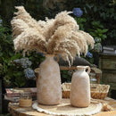 Ceramic Rustic Vase, 12.8" Large Flower Vases Home Decor for Pampas Farmhouse Decorative Pottery Clay Vase for Mantel Entryway Table Living Room Kitchen Bathroom Bedroom by CozyNest Decor