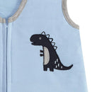 Lambs & Ivy Baby Dino Blue/White Dinosaur Nursery 6-Piece Crib Bedding Set by TinyTreasures Baby Boutique