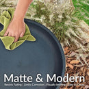 Sunnydaze Gleeful Garden Metal Bird Bath for Outdoors - Large Decorative Iron Birdbath - 23-Inch - Matte Blue by GreenHaven Gardens