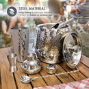 BREKX Insulated Ice Bucket for Cocktail Bar with Drink Shaker 5-Piece Cocktail Set for Parties with Lid and Scoop - Bartender Accessories, Bartending Kit for Home Bar or Gifting by CozyNest Decor
