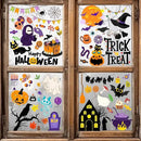 Halloween Window Clings - Halloween Decorations Static Window Stickers for Glass, Removable Large Double-Sided Window Decals for Indoor Home Decor, Bat Fall Cute Party Gift, 65 PCS/9 Sheet by CozyNest Decor