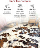 Natural Cowhide Rug for Home & Office Premium Light Tricolor Cowhide Rug with Mixed Brown, Black & White Patterns - Cow Hide Rugs Made with Tanned Leather - Cow Hide Rugs 5x7 ft by CozyNest Decor