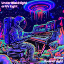 BVBOX Astronaut Space Blacklight Tapestry 90"x70", UV Reactive Astronaut Electronic Piano Universe Galaxy Planet Glow in Dark Music Tapestries, Black Light Neon Upright Poster Wall Hanging Backdrop Decor for Bedroom Living Room by CozyNest Decor