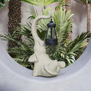 Solar Powered Outdoor Figurine Lights, 10 Inch Waterproof Animal Elephant Statue Light, Suitable for Decorations for Patio, Balcony, Lawn, Courtyard, Etc. (Face Upward) by GreenHaven Gardens