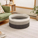 125L Extra Large Blanket Basket, 25" x 16", Jumbo Laundry Woven Baskets Decorative Home, Cotton Rope Basket with Handles, Baby Toy Baskets for Storage, Gradual Gray by GreenHaven Gardens