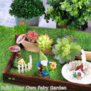 Elcoho 6 Pieces Fake Grass for Crafts Fairy Garden 6 x 6 Inches Artificial Garden Grass for Miniature Ornament Dollhouse DIY Decoration by CozyNest Decor