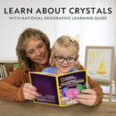 NATIONAL GEOGRAPHIC Craft Kits for Kids - Crystal Growing Kit - Grow a Crystal Garden in Just 6 Hours, Educational Craft Art Project, STEM Crafts for Girls Ages 8 9 10 11 & 12 (Amazon Exclusive) by TinyTreasures Baby Boutique