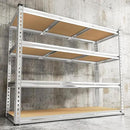REIBII Garage Shelving, 4 Tier Storage Shelves Load 2000LBS, Adjustable Garage Shelving Heavy Duty, Metal Shelves Unit for Basement, Warehouse, 48" W x 60" H x 18" D, Galvanized by CozyNest Decor