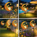 YJFWAL Garden Solar Fairy Lights Pathway Stake Lights Glass Globe with Moon Angel Decor, Gifts for Mom Grandma Friends, Outdoor Decor Light Waterproof for Walkway, Yard, Patio or Garden (Warm White) by CozyNest Decor