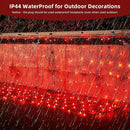 Led Net Lights Christmas Lights Outdoor Red Christmas Net Lighting with 121Led Mini Globe Lights 5ftx5ft, Outdoor Indoor Fairy Mesh Net Lights for Christmas Trees, Bushes, Shrubs Decorations by GreenHaven Gardens