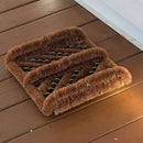 NINAMAR Natural Coir Boot Scraper Door Mat - 13 x 12 inch - 2 Pack by CozyNest Decor