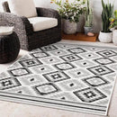 Keen Home Design Outdoor Runner Rug - 6x9 Washable Indoor/Outdoor Rug for Patio, Balcony, Kitchen, Garden, Beach, Deck and Porch. Size: 6'7" x 9'2" by GreenHaven Gardens