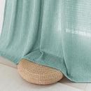 MYSKY HOME Sheer Curtains 63 Inch Length for Bedroom, Window Curtain Panels Light Filtering Privacy Protect Drapes Set, Boho Farmhouse Style Texture Soft Touch, 50" x 63", Turquoise, 2 Panels by CozyNest Decor