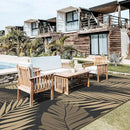 GENIMO Outdoor Rug 10' x 20' Waterproof for Patios Clearance, Reversible Outdoor Plastic Straw Camping Rug Carpet, Large Area Rugs Mats for RV, Camper, Deck, Balcony, Porch, Beach, Picnic, Black&Brown by CozyNest Decor
