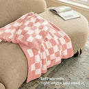 Joiedomi Throw Blanket for Couch, Pink White Checkered Knitted Blankets Gifts for Women Mom Girls, Cozy Cute Soft Throw Home Room Decor Aesthetic Women Mothers Birthday Gifts 50x70 Inches by CozyNest Decor