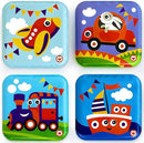 Floating Baby Bath Books - Transport Themed Bath Books for Babies, Infants - Waterproof, Mold-Free Bath Toys for Learning & Early Education by TinyTreasures Baby Boutique