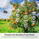 Bird Deterrents for Outside, Reflective 3D Stainless Steel Wind Spinners, Garden Decor, Bird Scare Devices to Keep Woodpeckers, Pigeons Away from Your House, Patio, Orchards by GreenHaven Gardens
