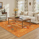 GENIMO Indoor Outdoor Area Rug 5' X 7' Waterproof, Washable Door Mat Non Shedding, Easy Cleaning Floral Outdoor Carpet for Patio, Entryway, Porch, Bathroom, Living Room, Bedroom, Backyard by GreenHaven Gardens
