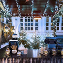 JMEXSUSS 2 Pack Solar String Lights Outdoor Waterproof, Total 400 LED 151FT Solar Christmas Lights Outdoor, 8 Modes White Solar Light for Outside Yard Patio Tree Garden Christmas Decorations by GreenHaven Gardens