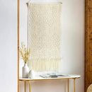 Mark&Day Wall Art, Schlublberg Modern Farmhouse Ivory Macrame Tapestry Wall Hanging for Living Room, Bedroom, Office or Kitchen (36"H x 24"W) by CozyNest Decor