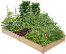 Yaheetech 8×4ft Wooden Horticulture Raised Garden Bed Divisible Elevated Planting Planter Box for Flowers/Vegetables/Herbs in Backyard/Patio Outdoor, Natural Wood, 93 x 48 x 10in by GreenHaven Gardens