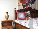 Kandinsky Modern Pillow Cover - Ruby Abstract Pillowcase Farmhouse Chair Contemporary Cushion Outdoor Pillowsham Mid Century Handmade Wool Size 18x18 by CozyNest Decor