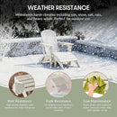 WestinTrends Outdoor Ottoman, Patio Adirondack Ottoman Foot Rest, All Weather Poly Lumber Folding Foot Stool for Adirondack Chair, Widely Used for Outside Porch Pool Lawn Backyard, Sand by CozyNest Decor