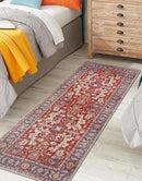 Keen Home Design 2x12 Rug - Machine Washable Runner Rug with Non-Slip Backing, Ideal for Hallway, Entryway, Kitchen, Laundry Room - Vintage, Easy Clean, Durable, Low Pile - (2'6" x 12') by CozyNest Decor