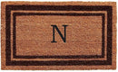 Calloway Mills 152982436N Brown Border 24" x 36" Monogram Doormat (Letter N) by CozyNest Decor