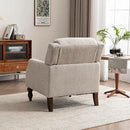 Kidol & Shellder Oatmeal Oversized Accent Chair for Living Room Set of 2 Modern Reading Chair with Back Wide Upholstered Comfy Single Sofa Chair Bedroom Lounge Side Corner Boucle Fabric Armchair by CozyNest Decor
