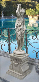 Design Toscano Dione the Divine Greek Water Woman Indoor/Outdoor Garden Statue, Grande, 38 inches tall, Cast Stone Resin, Antique Stone Finish by GreenHaven Gardens