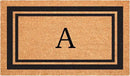 Calloway Mills 152963048A Black Border 30" x 48" Monogram Doormat Letter (A) by CozyNest Decor