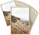 Haus and Hues 12x18 Natural Oak Wood Picture Frames Set of 15 - Premium Bulk Picture Frames 12x16 Bundle - Elegant Gallery Wall Frame Set for Posters, Art Display - Ideal for Wall Decor in Home & by CozyNest Decor