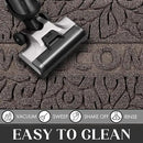 Yimobra Welcome Door Mat Outdoor Indoor, Non Slip Front Doormats, Heavy Duty Rubber Backing, Low-Profile Entrance Mat, Absorbent Resist Dirt, Easy Clean Patio Garage Floor Mats, 29.5 x 17, Brown by CozyNest Decor