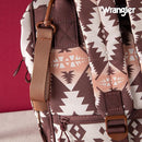 Wrangler Diaper Bag Backpack Aztec Travel Backpack Purses Western Multi-Function Baby Bags for Mom with Waterproof Insulated Pockets by TinyTreasures Baby Boutique