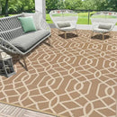 HEBE Outdoor Rug Waterproof 8x10, Reversible Plastic Straw Rug RV Camping Rug, Indoor Outdoor Patio Mat Clearance, Outside Carpet for Porch,Deck,Camper,Balcony,Backyard,Picnic by GreenHaven Gardens