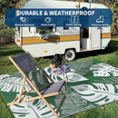 GAOMON Outdoor Rug 8x10 Patio Waterproof Reversible Plastic Straw Rug Modern Foldable Lightweight RV Camping Mat with Portable Bag & 4 Stakes, UV Resistant & Sturdy for Picnic Deck Balcony, Green by CozyNest Decor