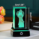 Qianwei 3D Crystal Guardian Angel Figurines Gifts for Women - Angel Red Cardinal Gifts Statue Stuff Paperweight Sympathy Christian Gifts for Best Friend Keepsake Paperweight by GreenHaven Gardens