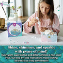 Pinwheel Crafts Mermaid DIY Jewelry Box Kit for Girls Ages 6+ - 530Pc Make Your Own Jewelry Box, DIY Craft Kits - Mermaid Craft Gifts - Painting Arts and Crafts for Girls 4-6 7 8 Years by TinyTreasures Baby Boutique