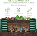 Best Choice Products 8x4x2ft Outdoor Metal Raised Garden Bed, Deep Root Planter Box for Vegetables, Flowers, Herbs, and Succulents w/ 478 Gallon Capacity - Dark Green by GreenHaven Gardens