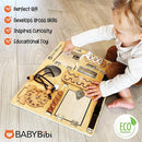 10-in-1 Montessori Busy Board for Toddlers - Safe, Durable Sensory Activity Board with Locks, Shoelaces & More - Perfect Educational Toy Built for Growth & Travel - Recommended for Ages 3 Years & Up by TinyTreasures Baby Boutique